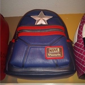 BNWT captain American heart logo loungefly